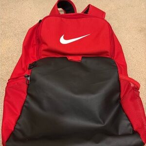 Nike Men's Red and Black Backpack